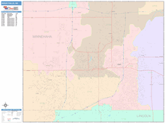 Sioux Falls Digital Map Color Cast Style